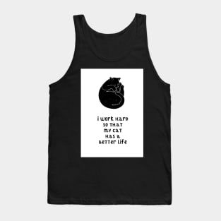 Working For My Cat Tank Top